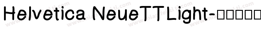 Helvetica NeueTTLight字体转换